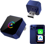 2-in-1迷你无线 CarPlay 适配器 适用于苹果 iPhone 和 Android 自动,有线转无线-