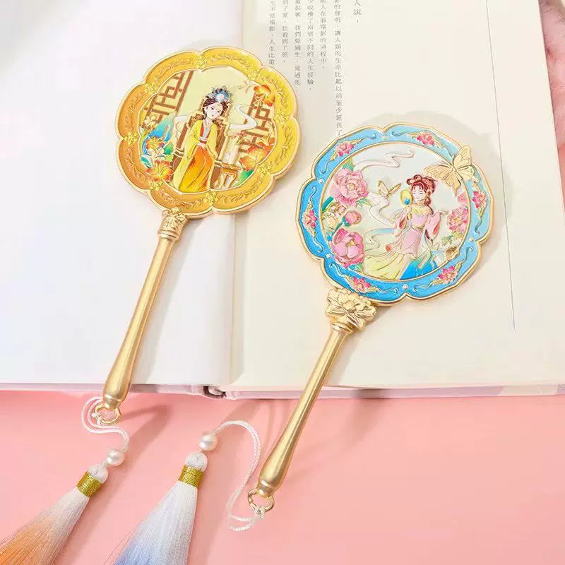 紅樓夢人物浮雕手持鏡