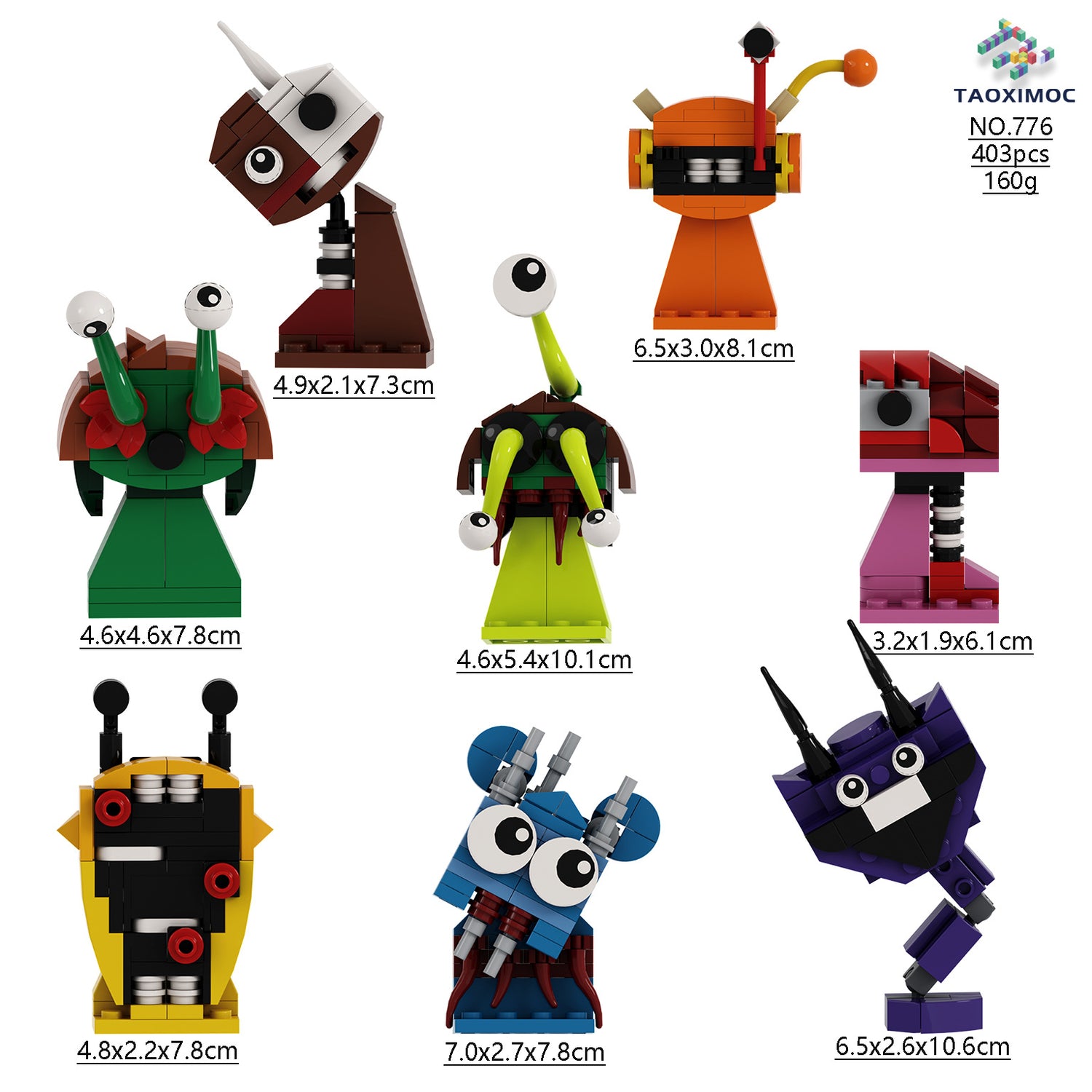 Sprunki Rhythm Box Third Stage Game Surrounding MOC Building Blocks Toy Figures